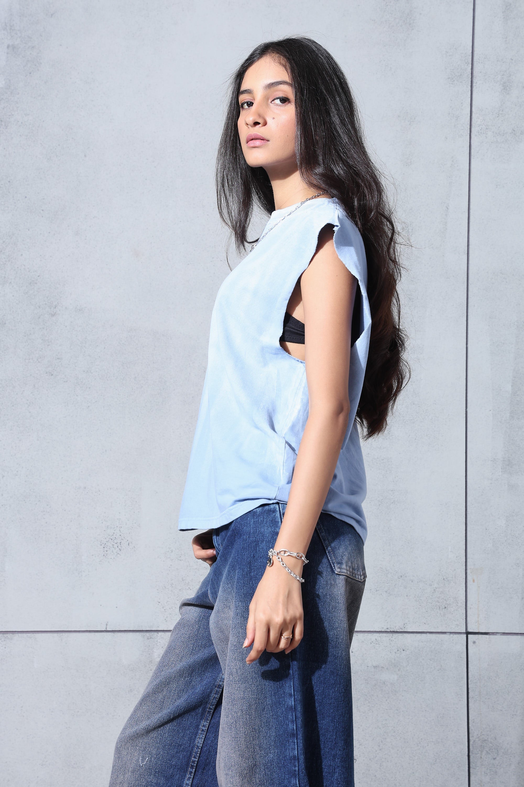 Washed Blue vest