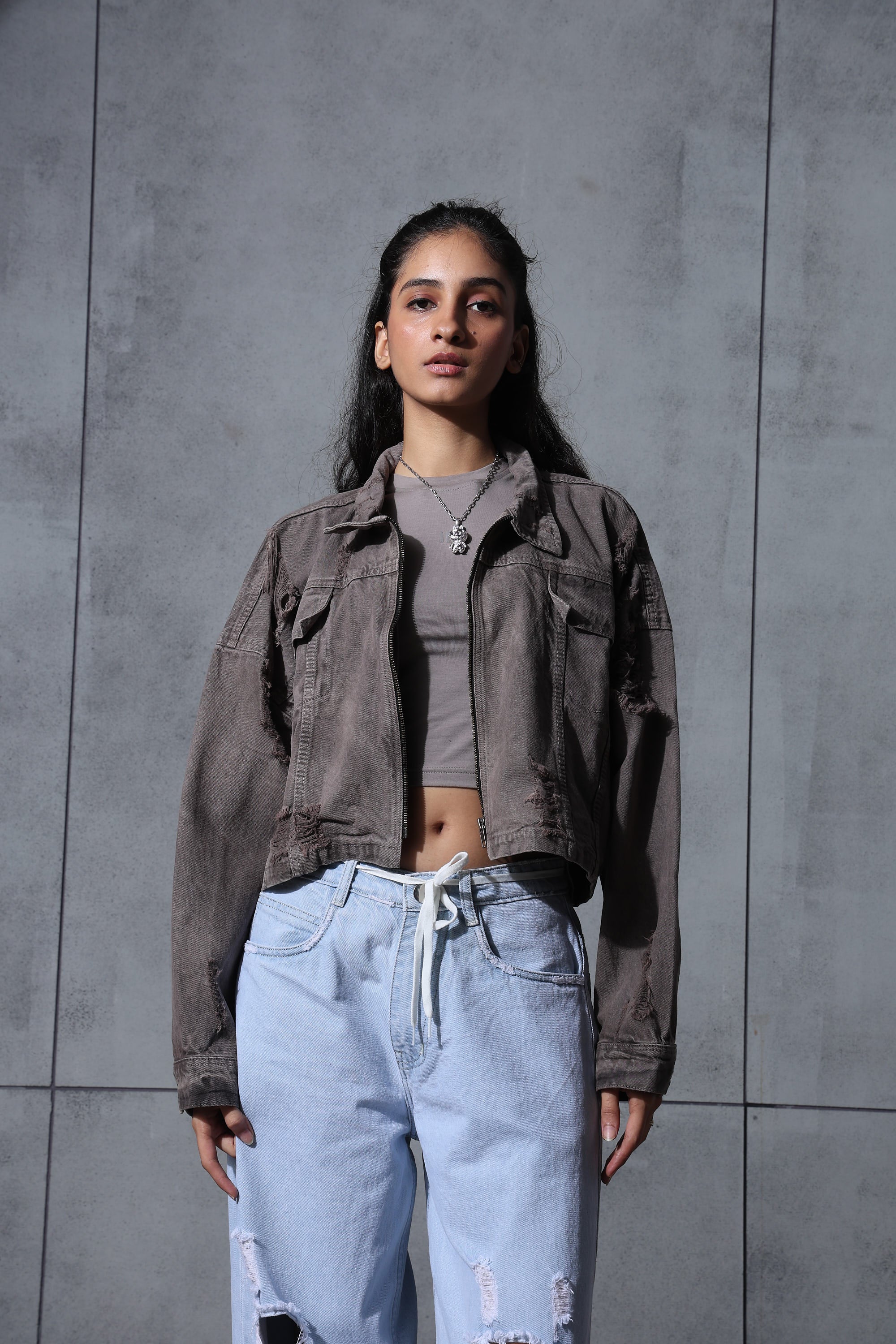 Lilac Cropped Jacket