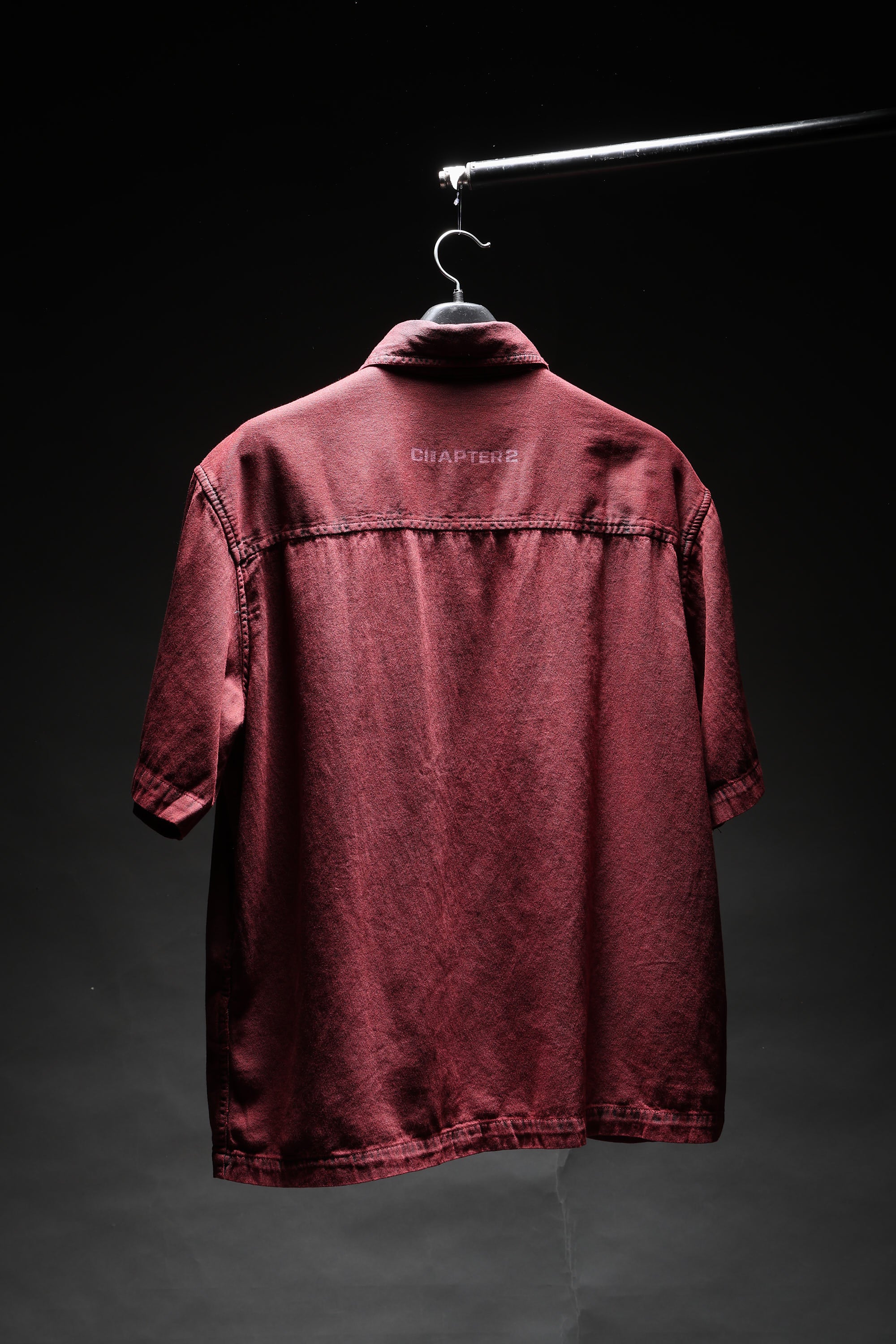 Maroon Denim Shirt