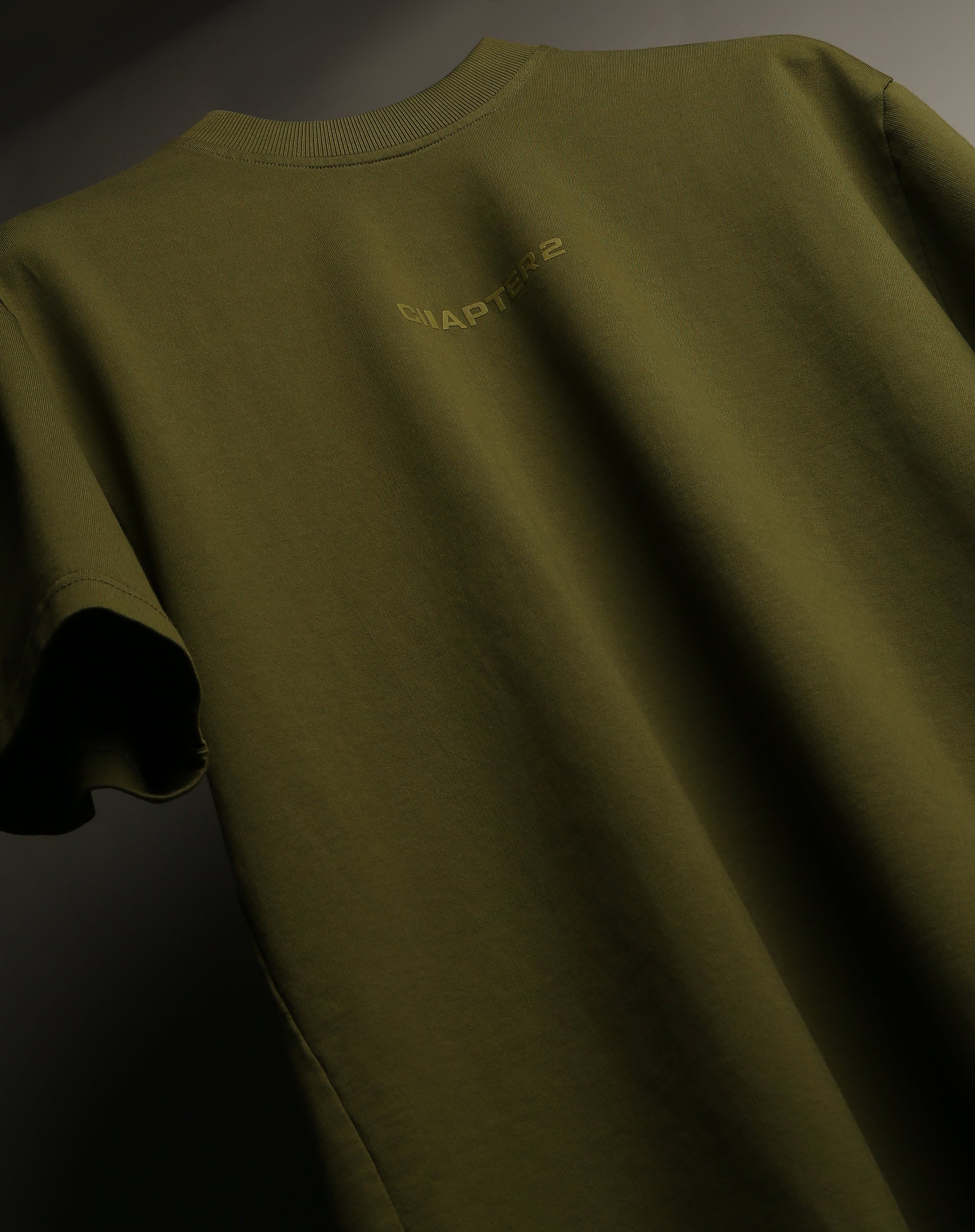 Olive Raasta Indie T-shirt with HD prints in soft French terry fabric