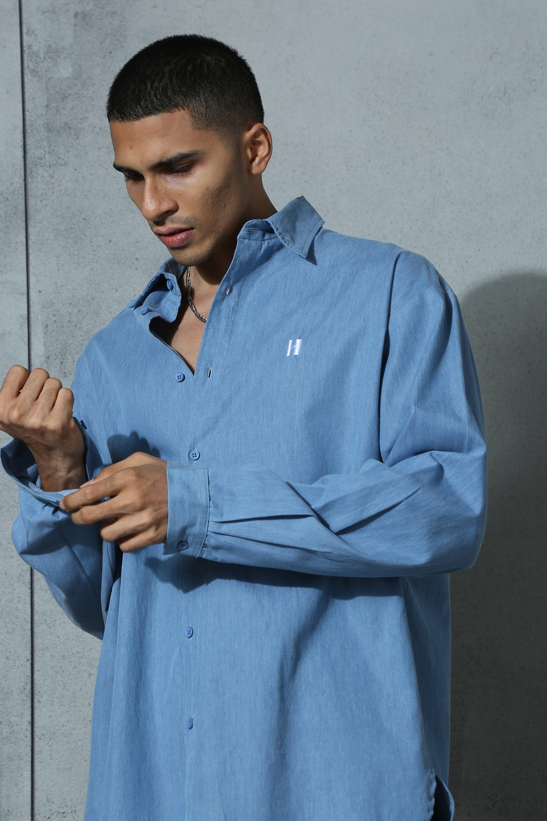 Monday Blues Shirt-Mid