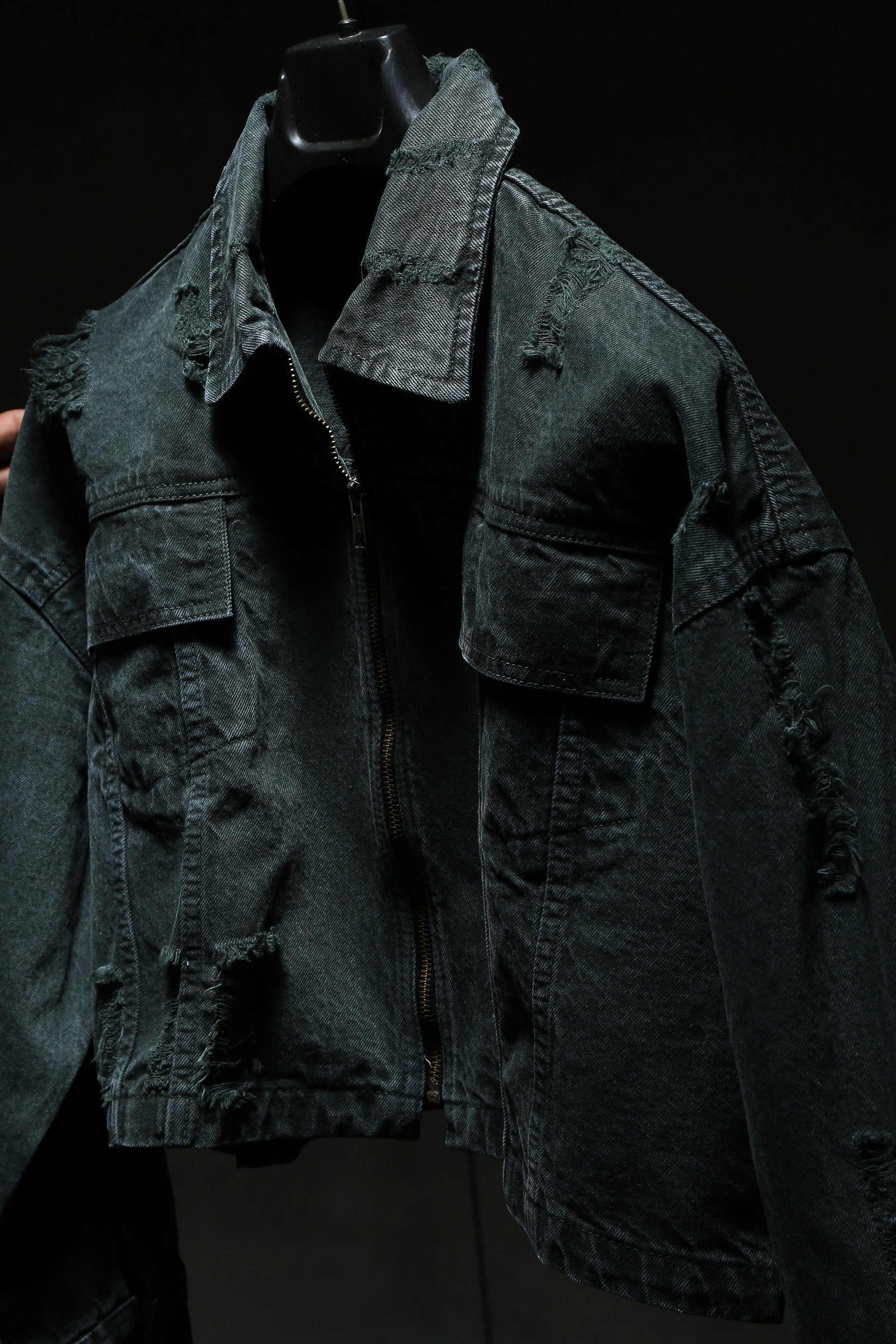 Olive Cropped Jacket