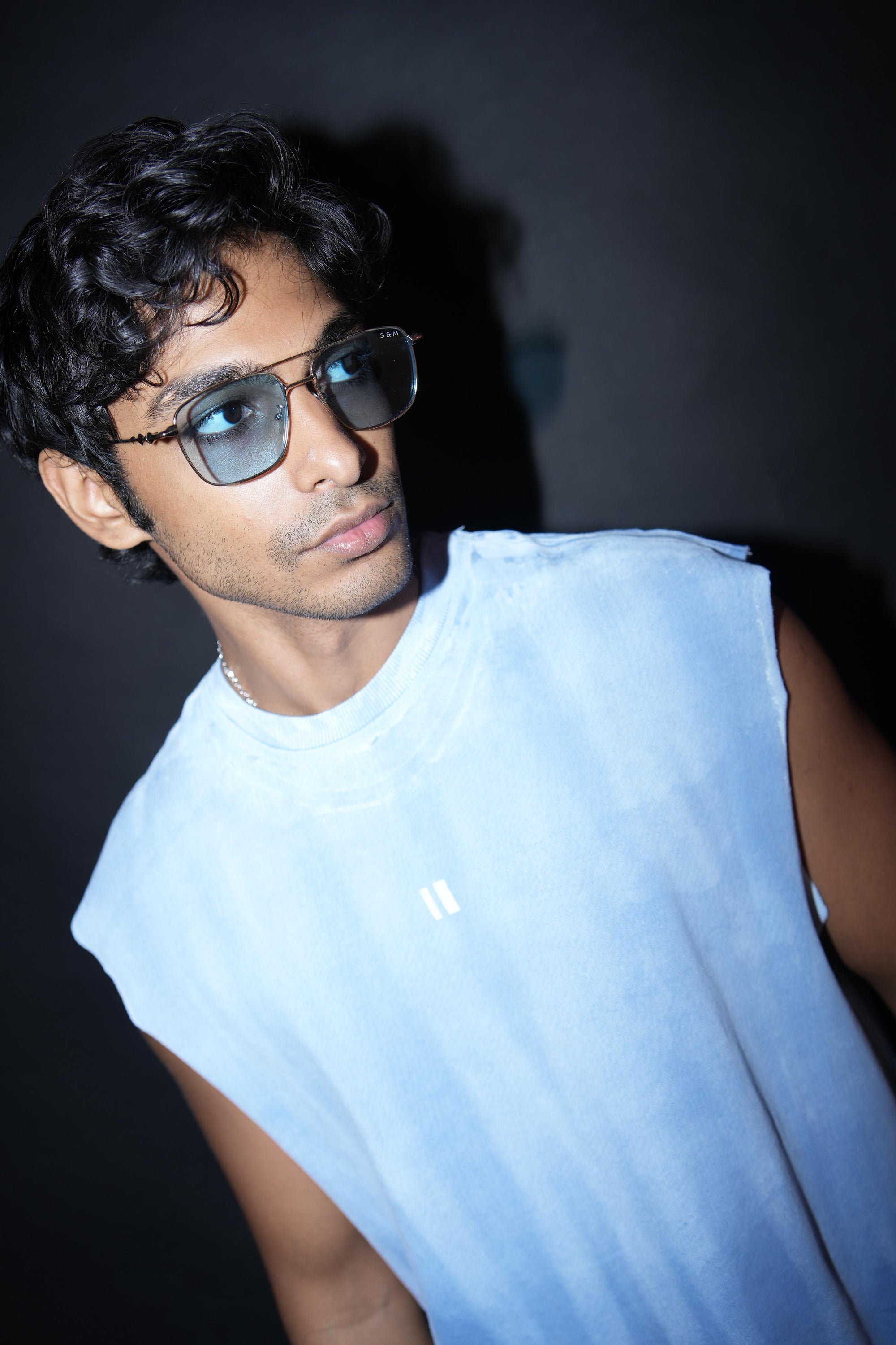 Washed Blue vest
