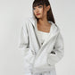 The Everyday Light Grey Hooded Zipper
