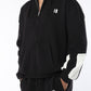 Black and Dusty Coffee Everyday Zipper Hoodie - pack of 2 + Black Sweatpants