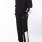Black Everyday Zipper Hoodie + Sweatpants Set