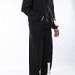 Black Everyday Zipper Hoodie + Sweatpants Set