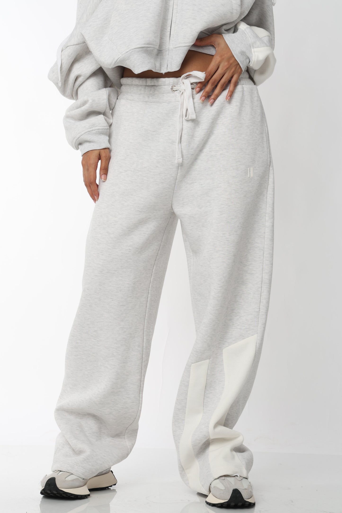 Grey Everyday Zipper Hoodie + Sweatpants Set