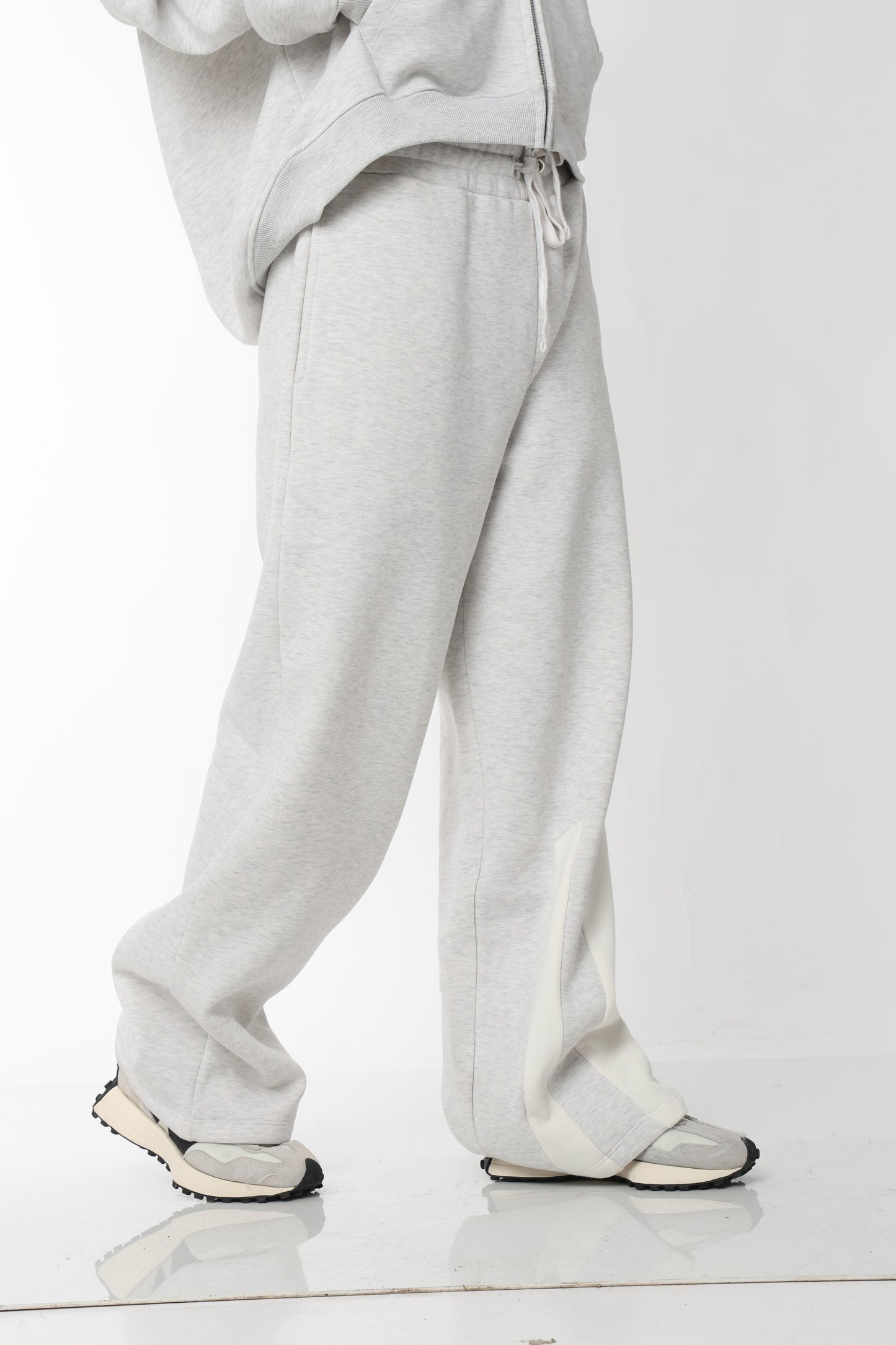Grey Everyday Zipper Hoodie + Sweatpants Set