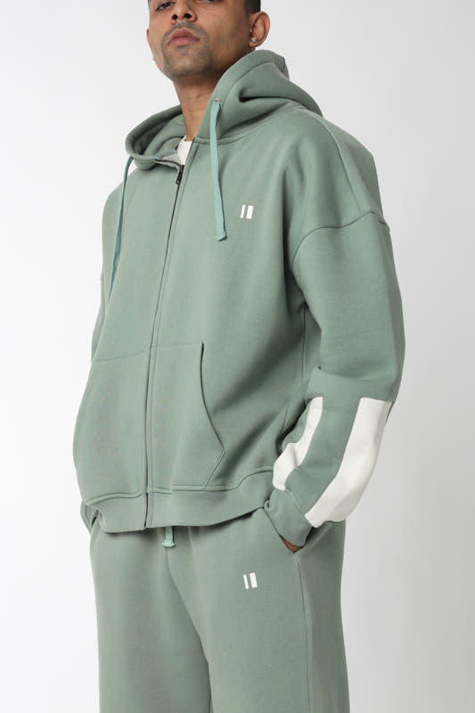 Chapter2Drip Sea Green everyday zipper hoodie — view 2