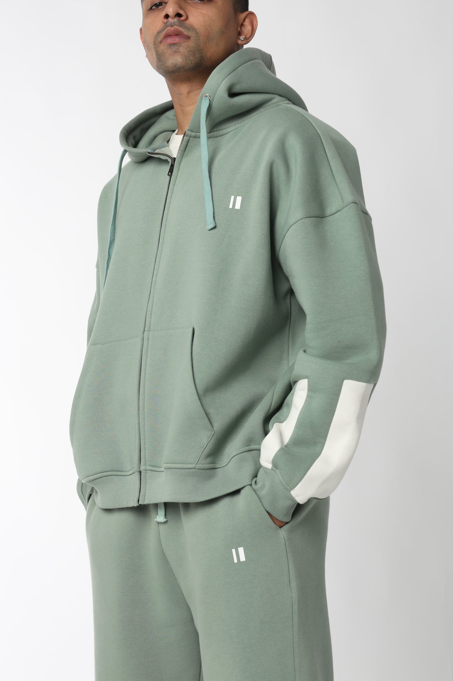 Chapter2Drip Sea Green everyday zipper hoodie — view 2