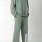 Sea Green Everyday Zipper Hoodie + Sweatpants Set