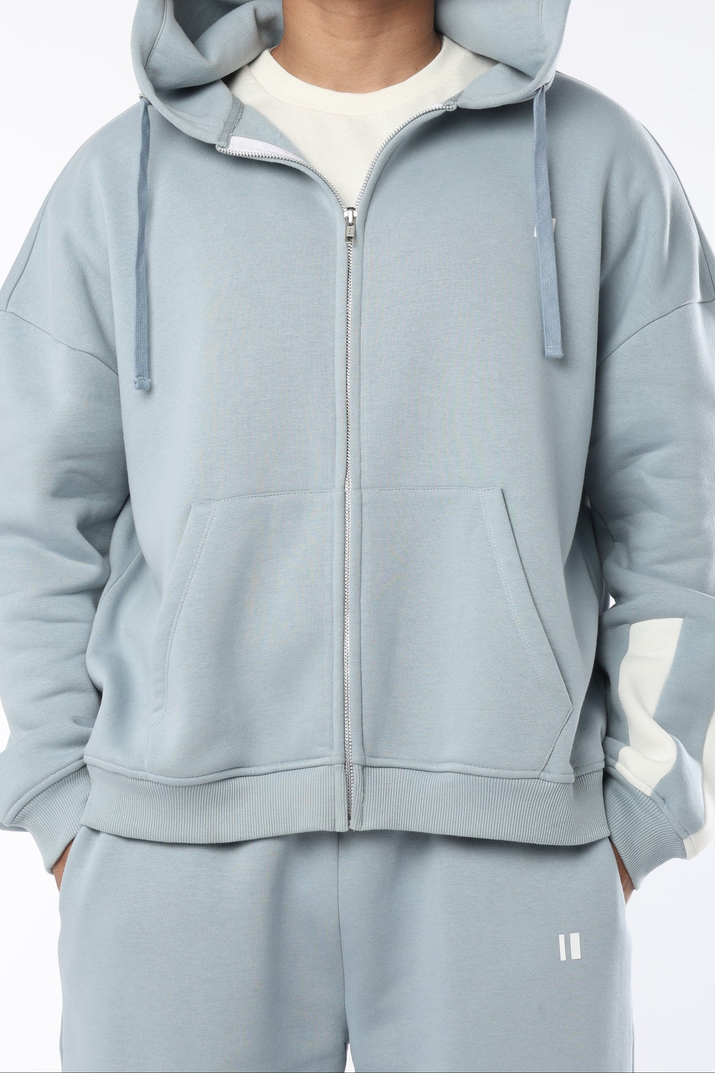 Chapter2Drip Pastel Blue everyday zipper hoodie — view 5