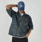 Vintage Wash Oversized Denim Shirt
