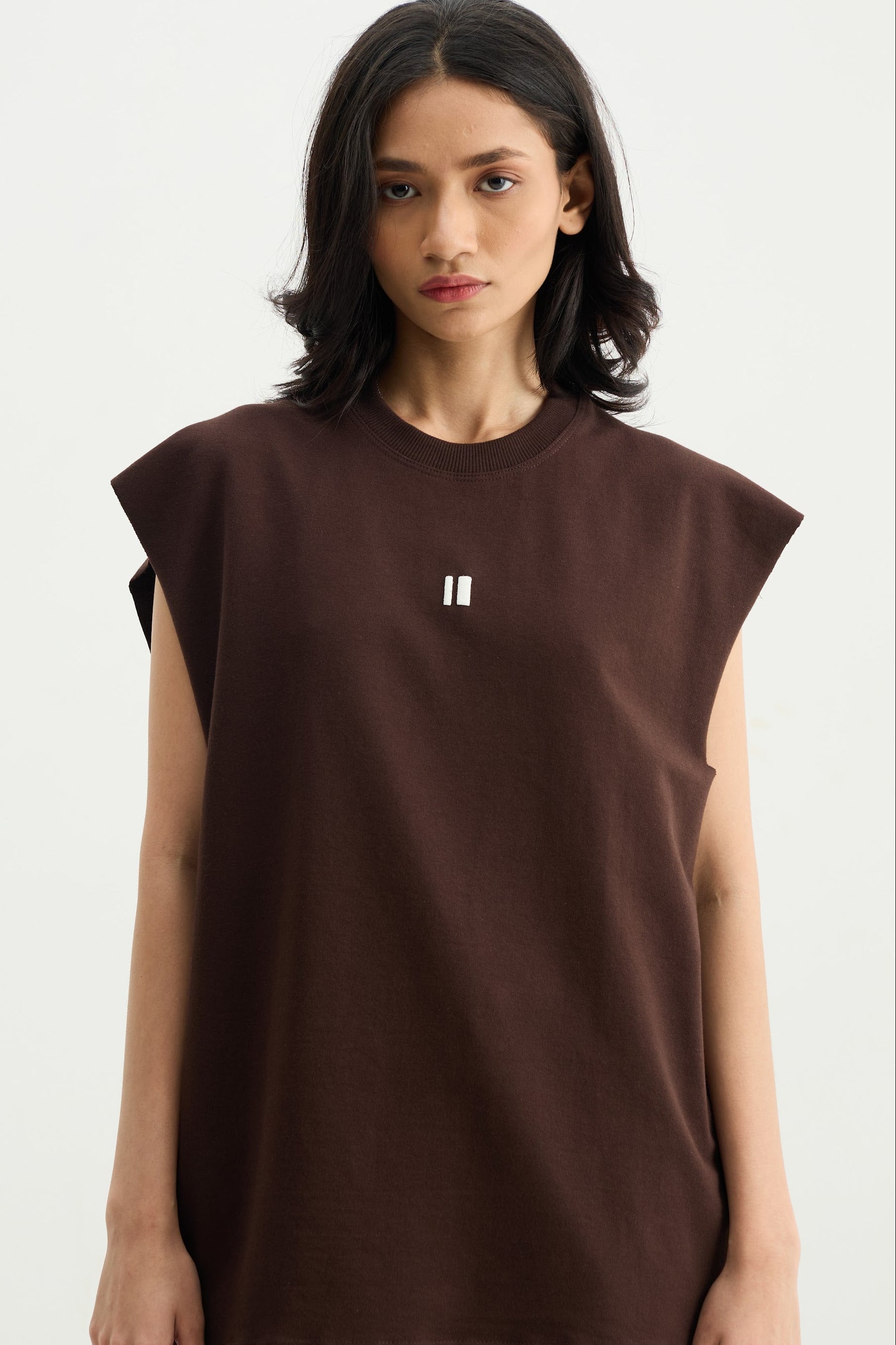 Brown Solid Vest - image 7