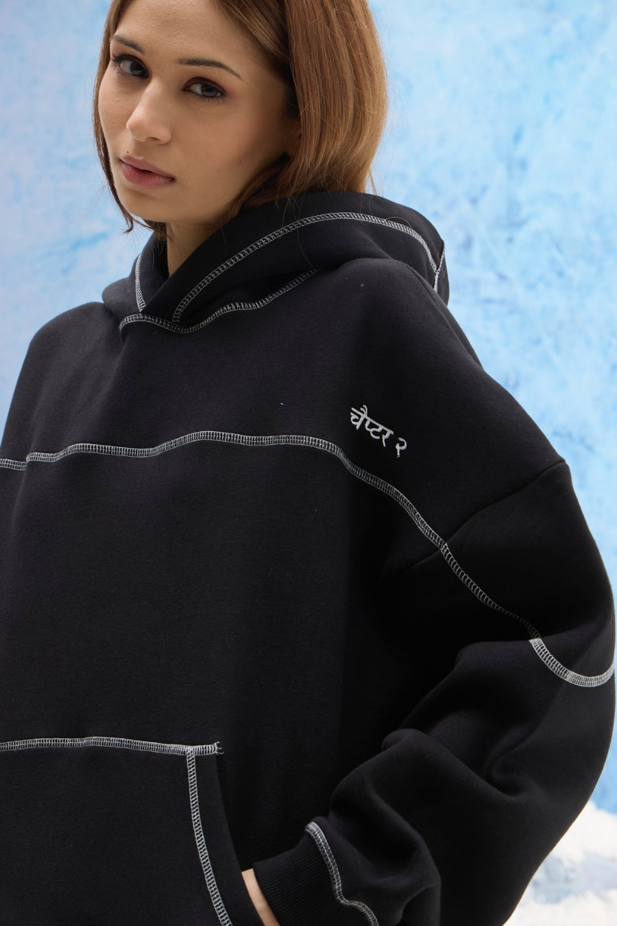 Black Contrast Stitch Set