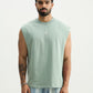 Chapter2Drip Mint-Green solid vest — view 2