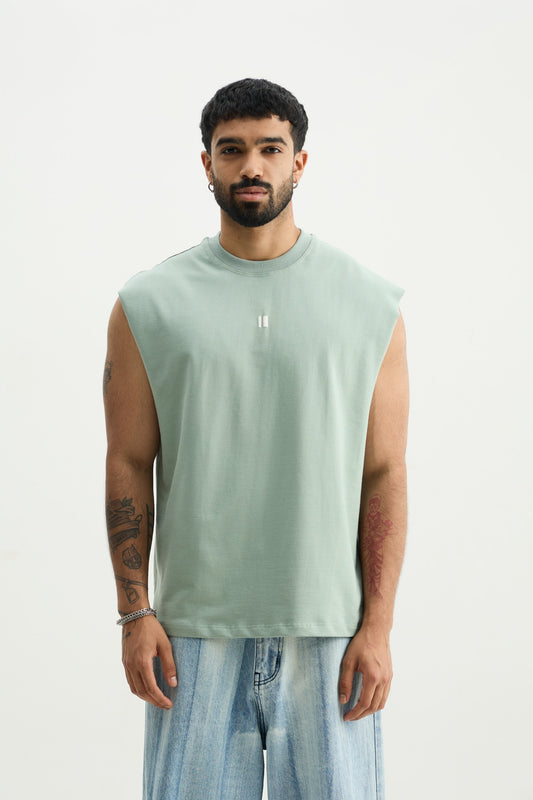 Mint-Green Solid Vest - image 1