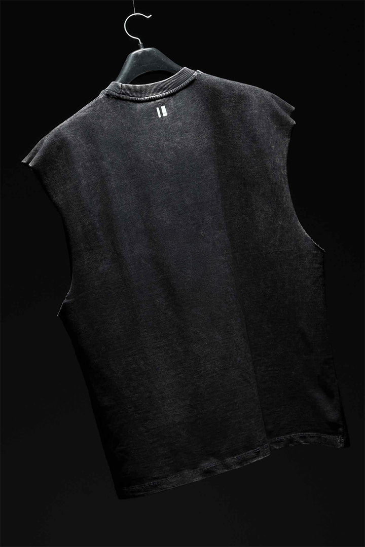 Chapter2Drip Black Washed 'Smash The Patriarchy' vest — view 5