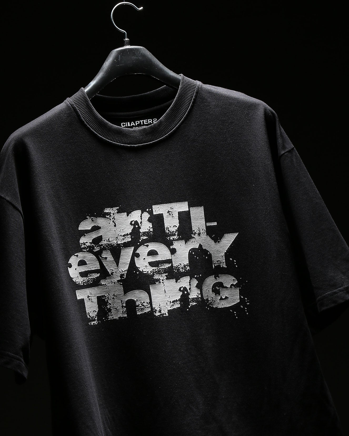 Chapter2Drip Anti Everything Black t-shirt — view 2