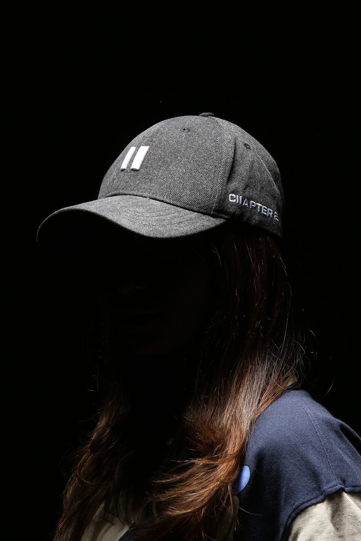 Black Wash Denim Cap