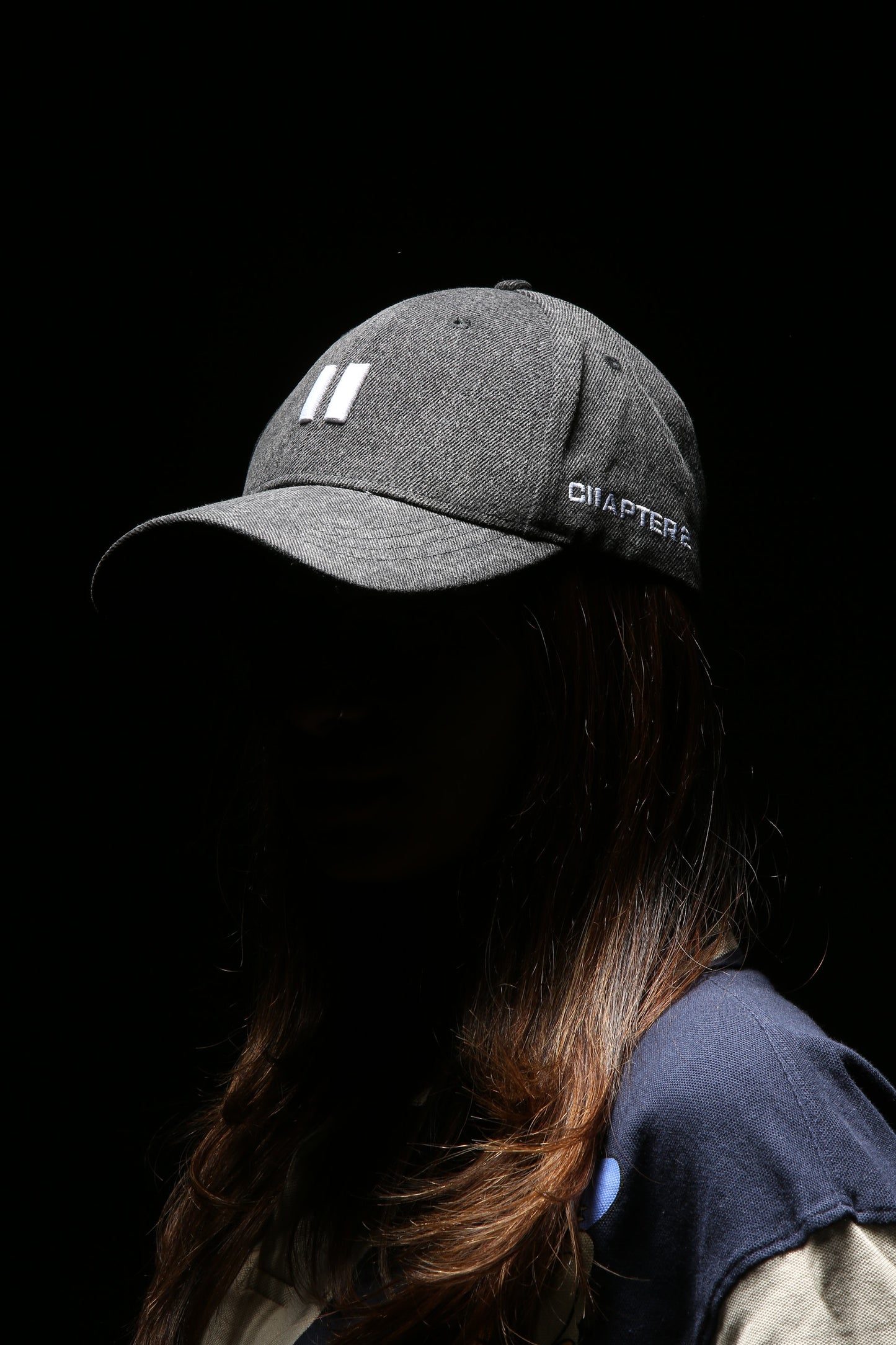 Black Wash Denim Cap