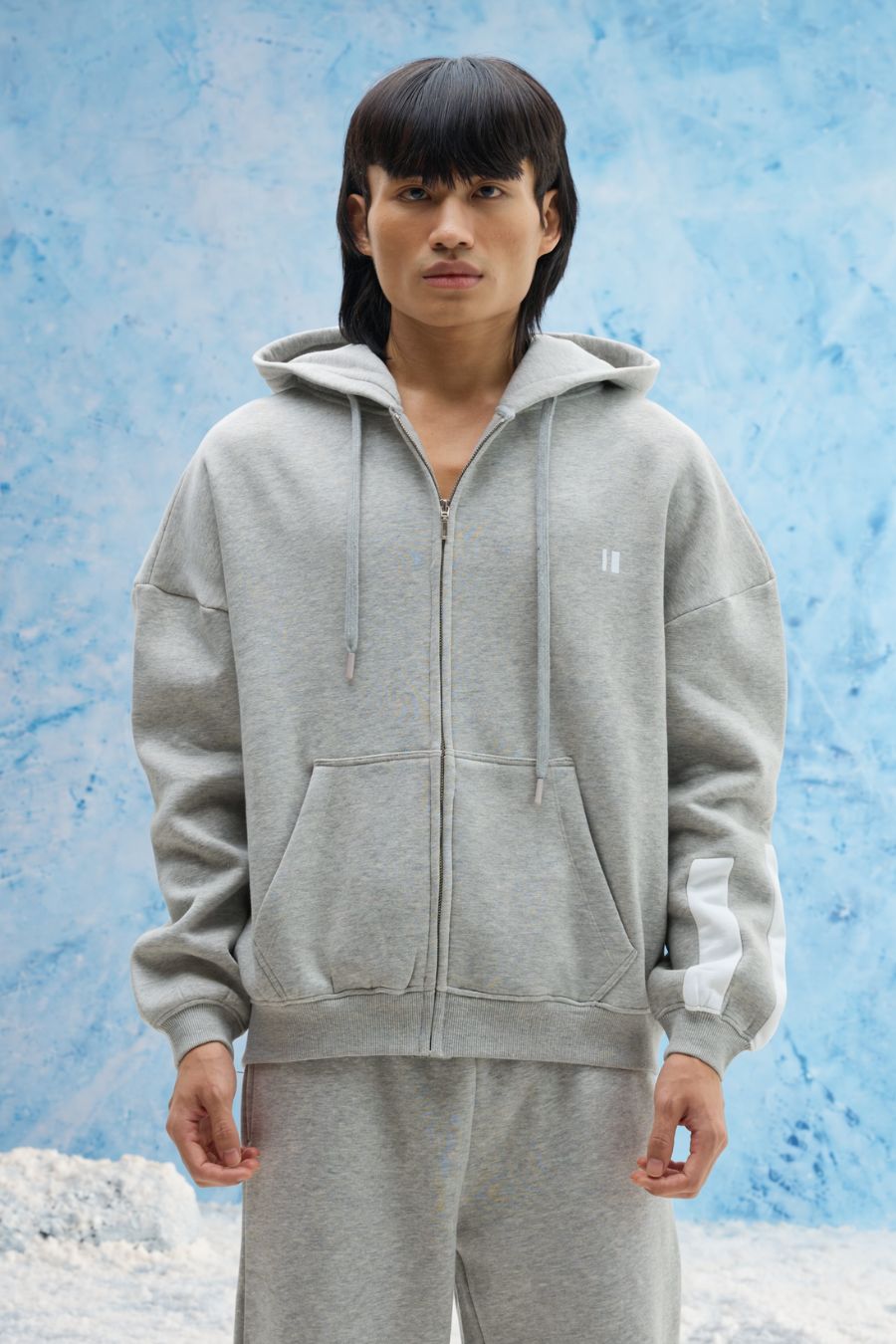 Grey Melange Everyday Zipper Hoodie
