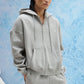 Grey Melange Everyday Zipper Hoodie