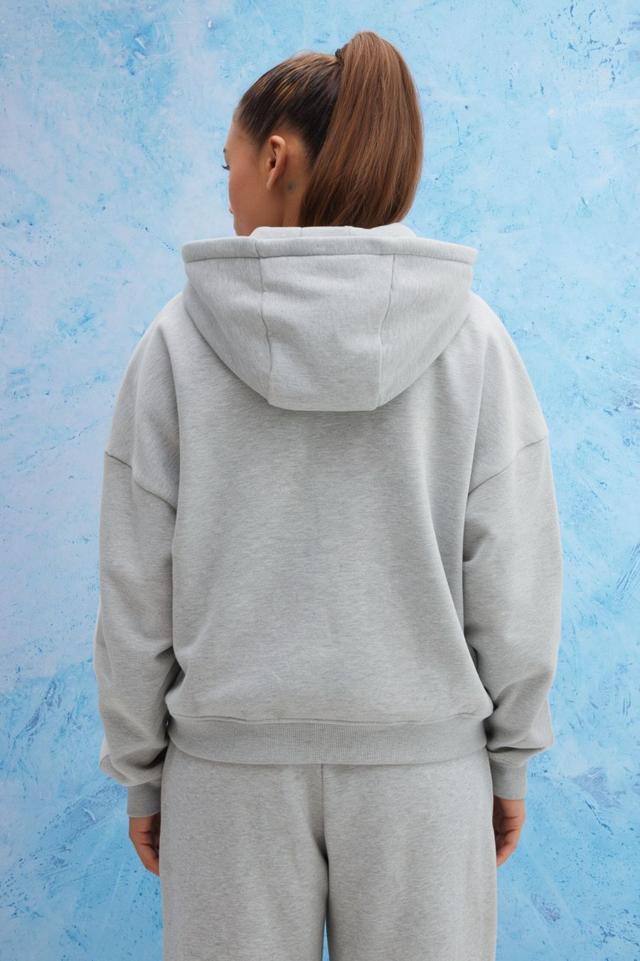 Grey Melange Everyday Zipper Hoodie