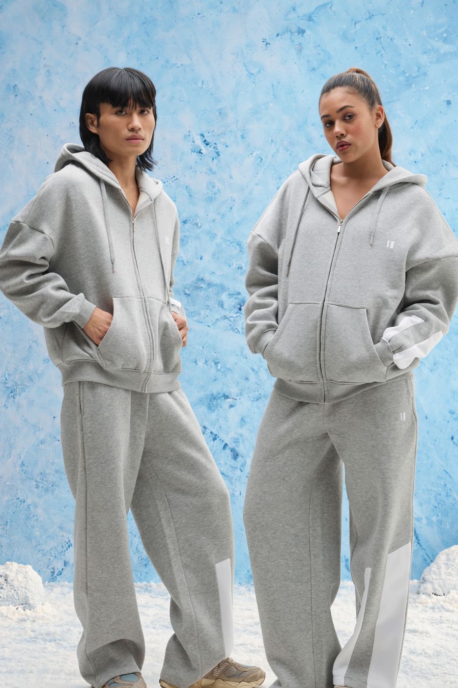 Grey Melange Everyday Zipper Hoodie