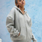 Grey Melange Everyday Zipper Hoodie