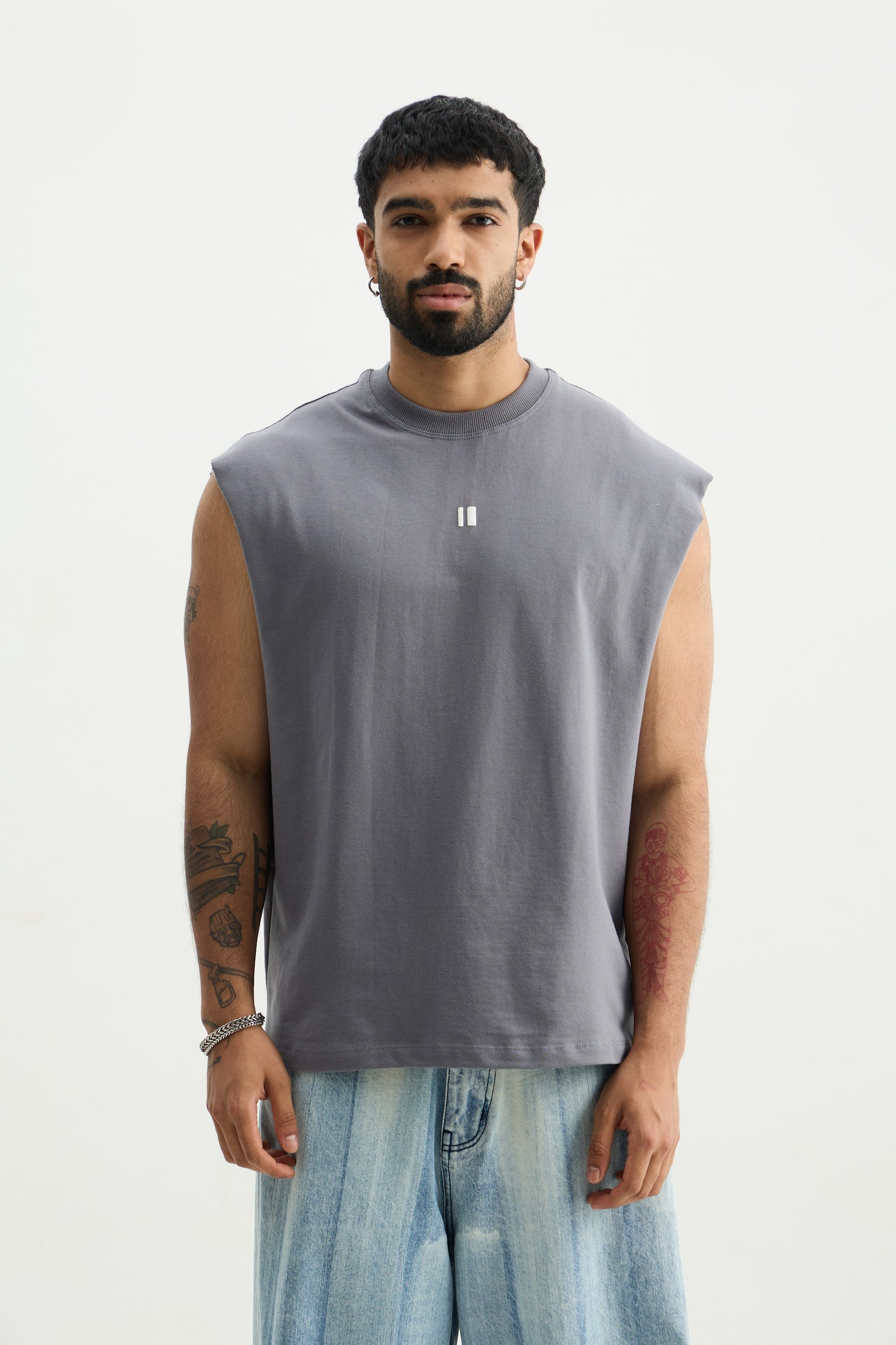 Steel Grey Solid Vest - image 4