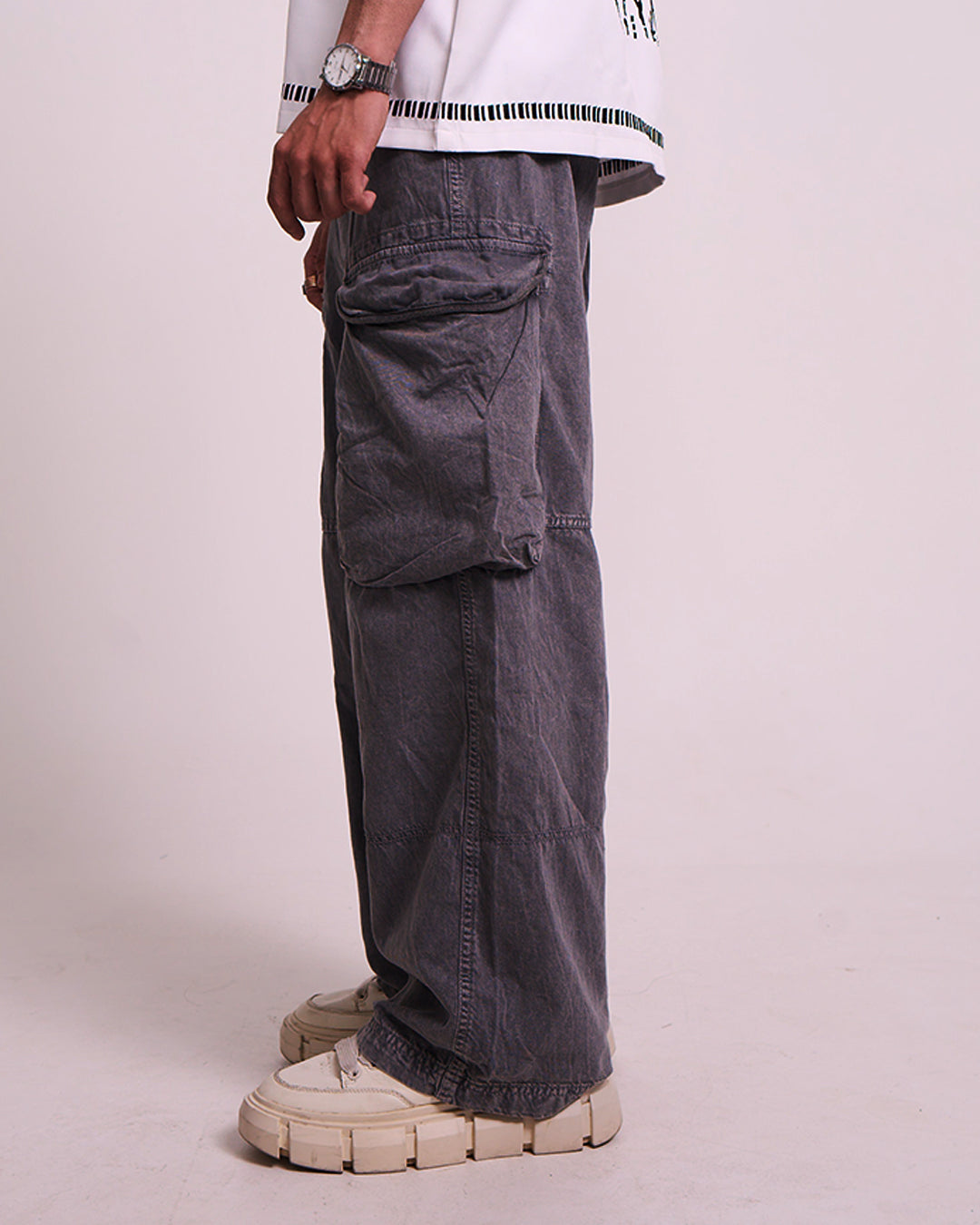 Stylish Grey Utility Cargos for Men and Women