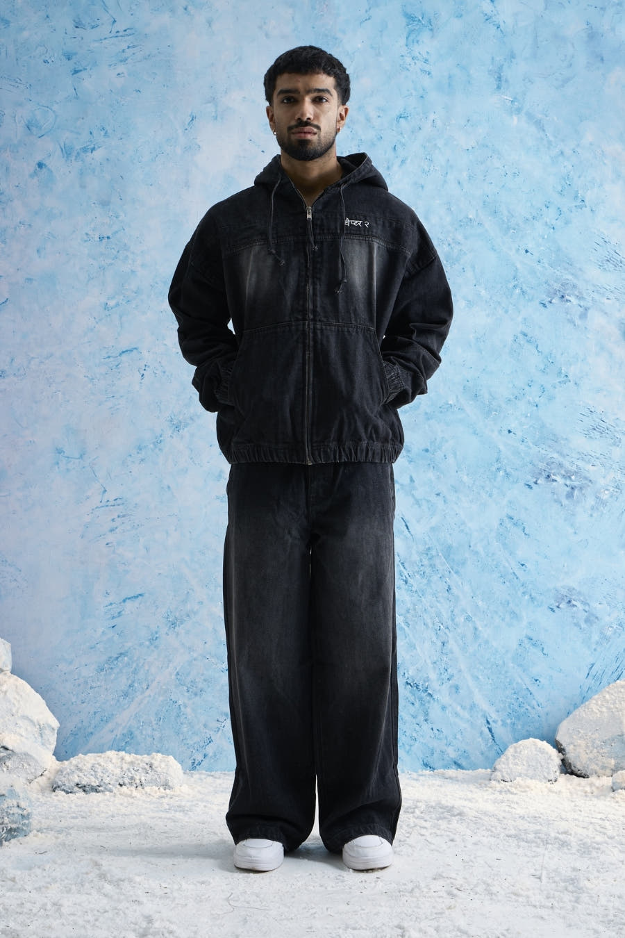 Black Wash Denim Co-Ord
