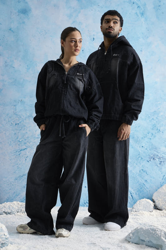 Black Wash Denim Co-Ord