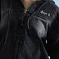 Black Washed Denim Hoodie