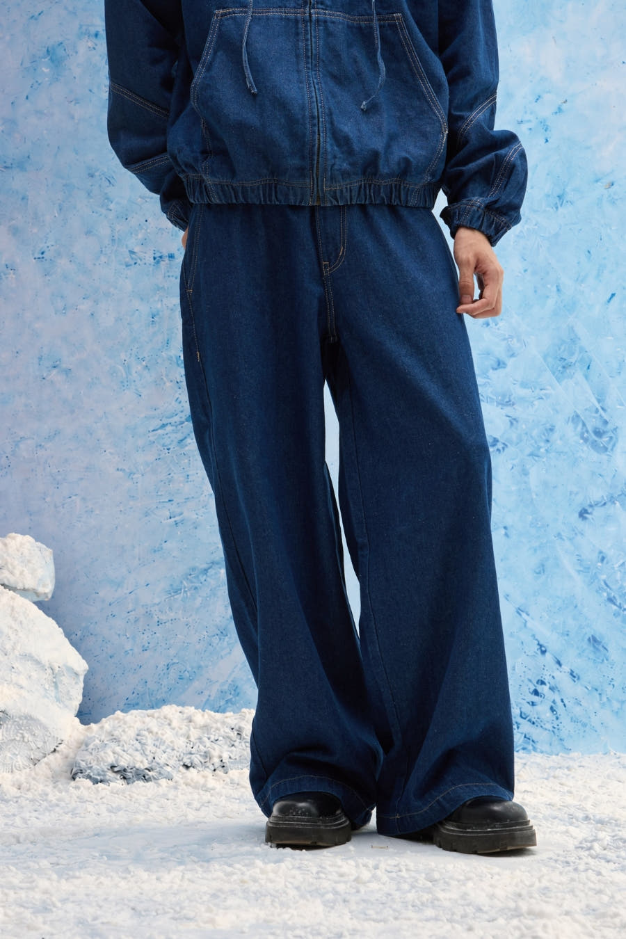 Indigo Denim Joggers