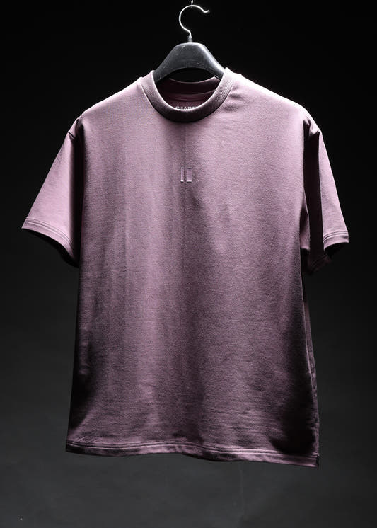 Chapter2Drip Basic Plum solid t-shirt — view 2