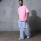 Basic Soft Pink Solid Tshirt