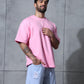 Basic Soft Pink Solid Tshirt