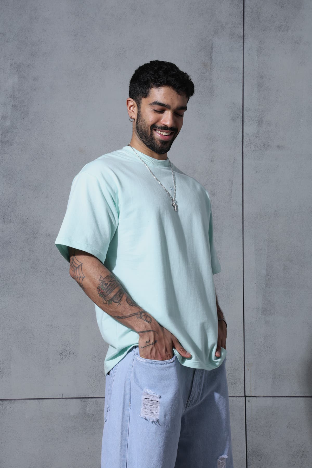 Chapter2Drip Aqua solid t-shirt