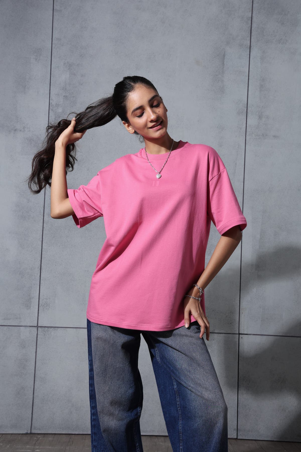Chapter2Drip Basic Dark Pink solid t-shirt