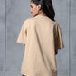 Basic Beige Solid Tshirt