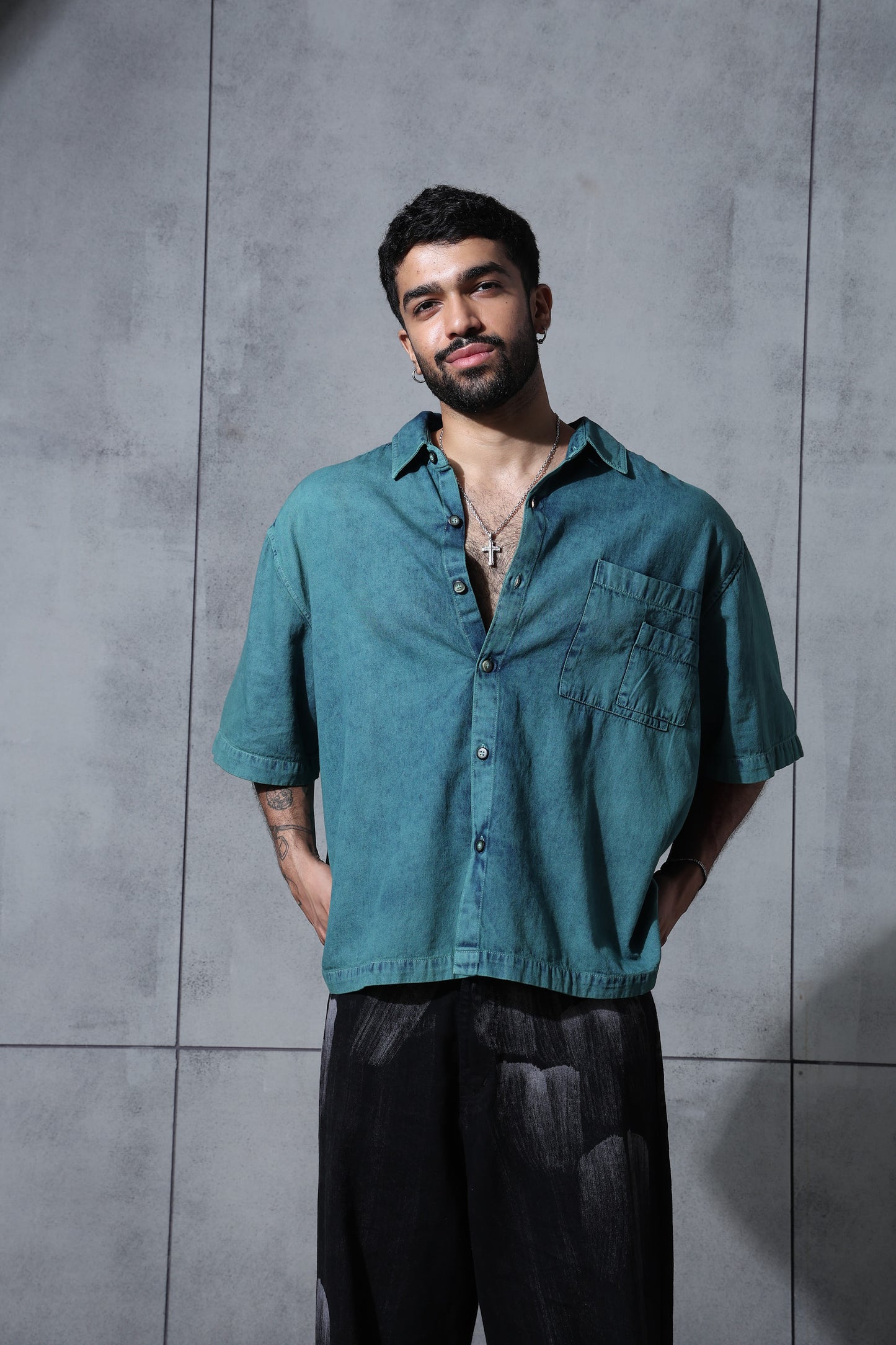 Teal Wash Shirt