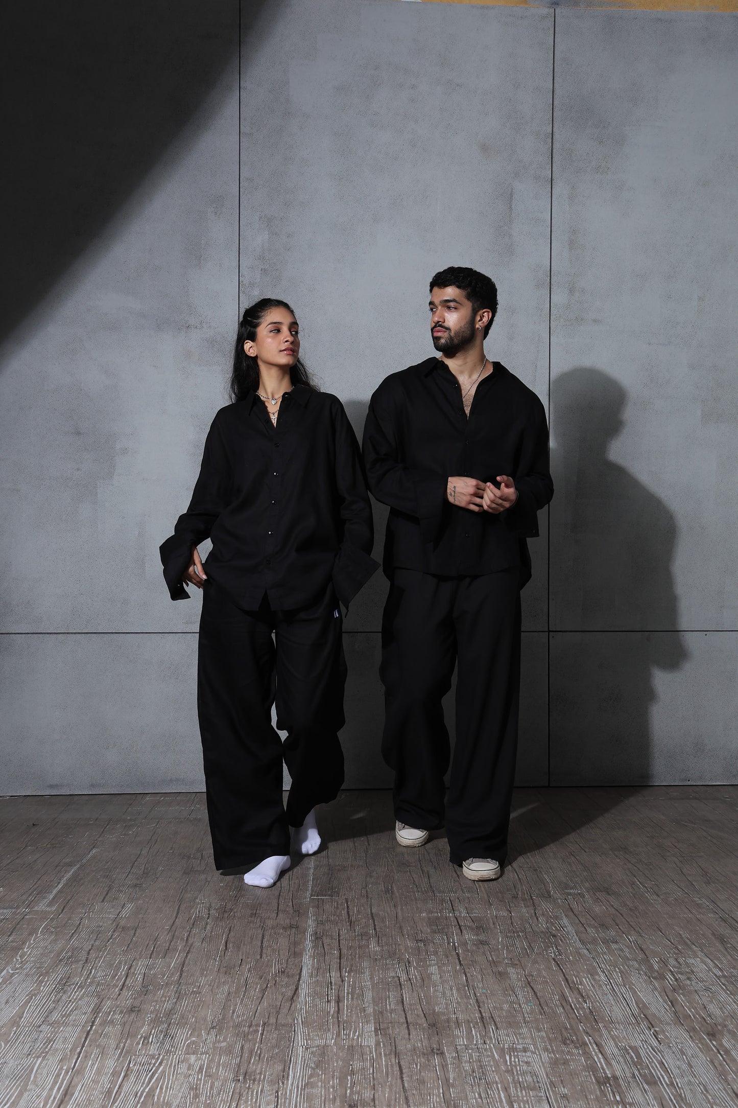 Black Linen Co-Ord Set