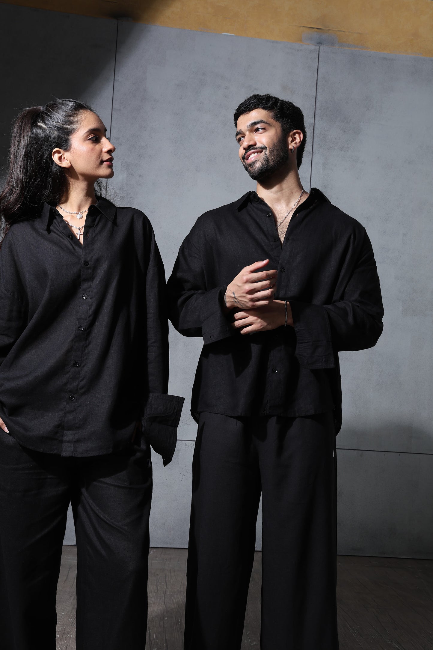 Black Linen Co-Ord Set