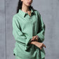 Matcha Mist Linen Shirt