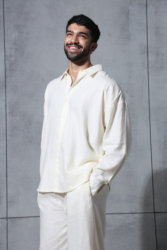 Linen Shirt Butter Yellow