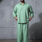Chapter2Drip Matcha Mist linen pants — view 2