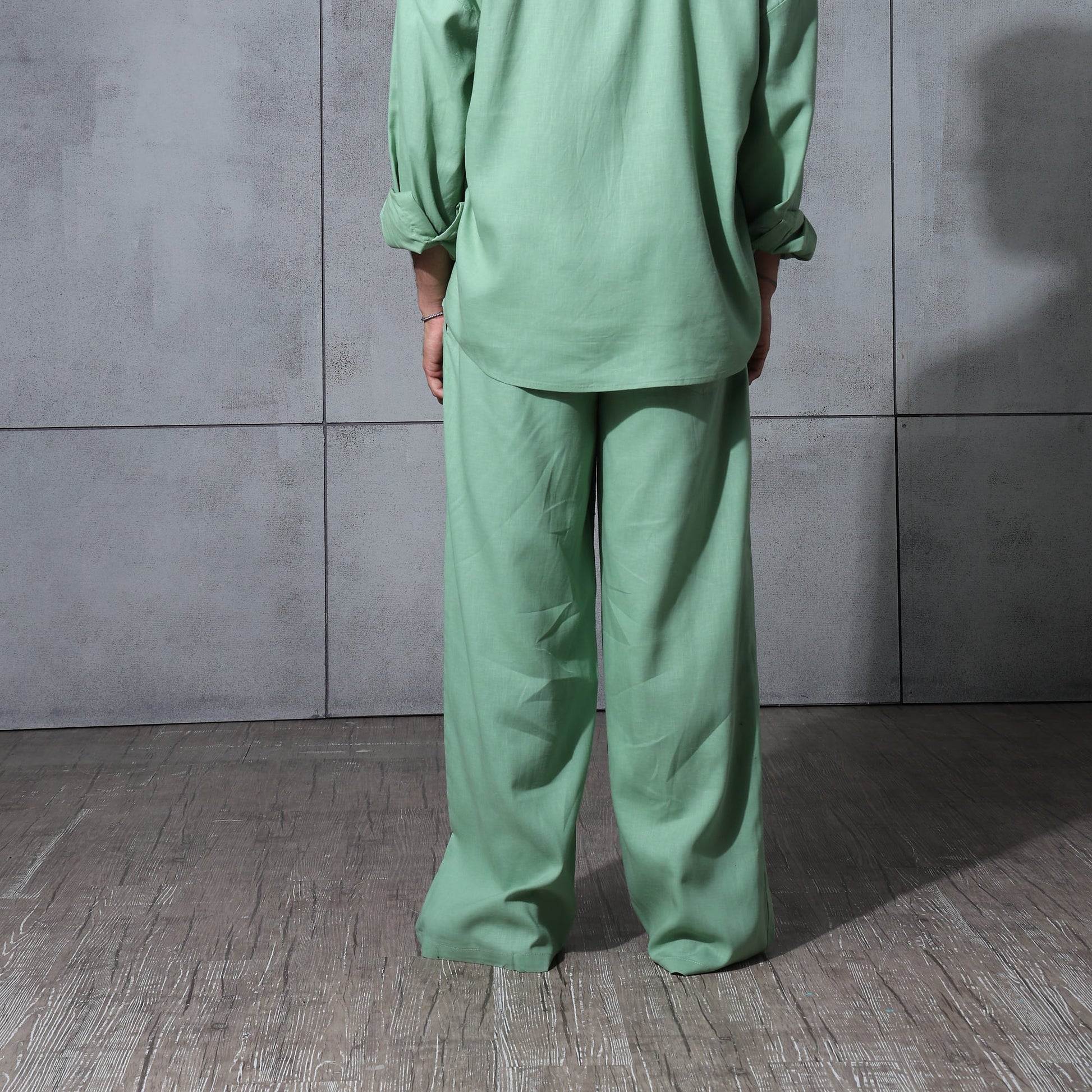 Chapter2Drip Matcha Mist linen pants — view 3